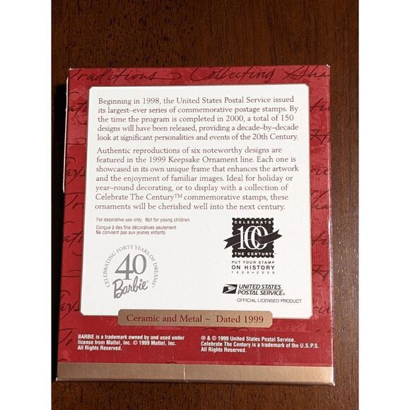 NEW 1999 SILKEN FLAM BARBIE HALLMARK KEEPSAKE ORNAMENT - Picture 3 of 6